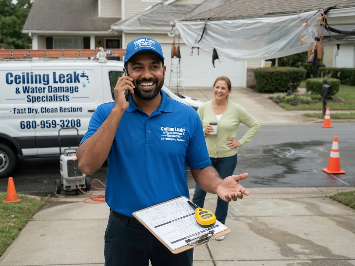 Ceiling Leak Cleanup Enloe, TX FAQs